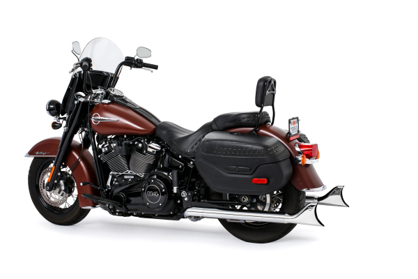 AUSPUFFANLAGE TRUE DUAL SHARKTAIL 2-2, FÜR M8 SOFTAIL AB Bj. 2018 MIT EG-ABE